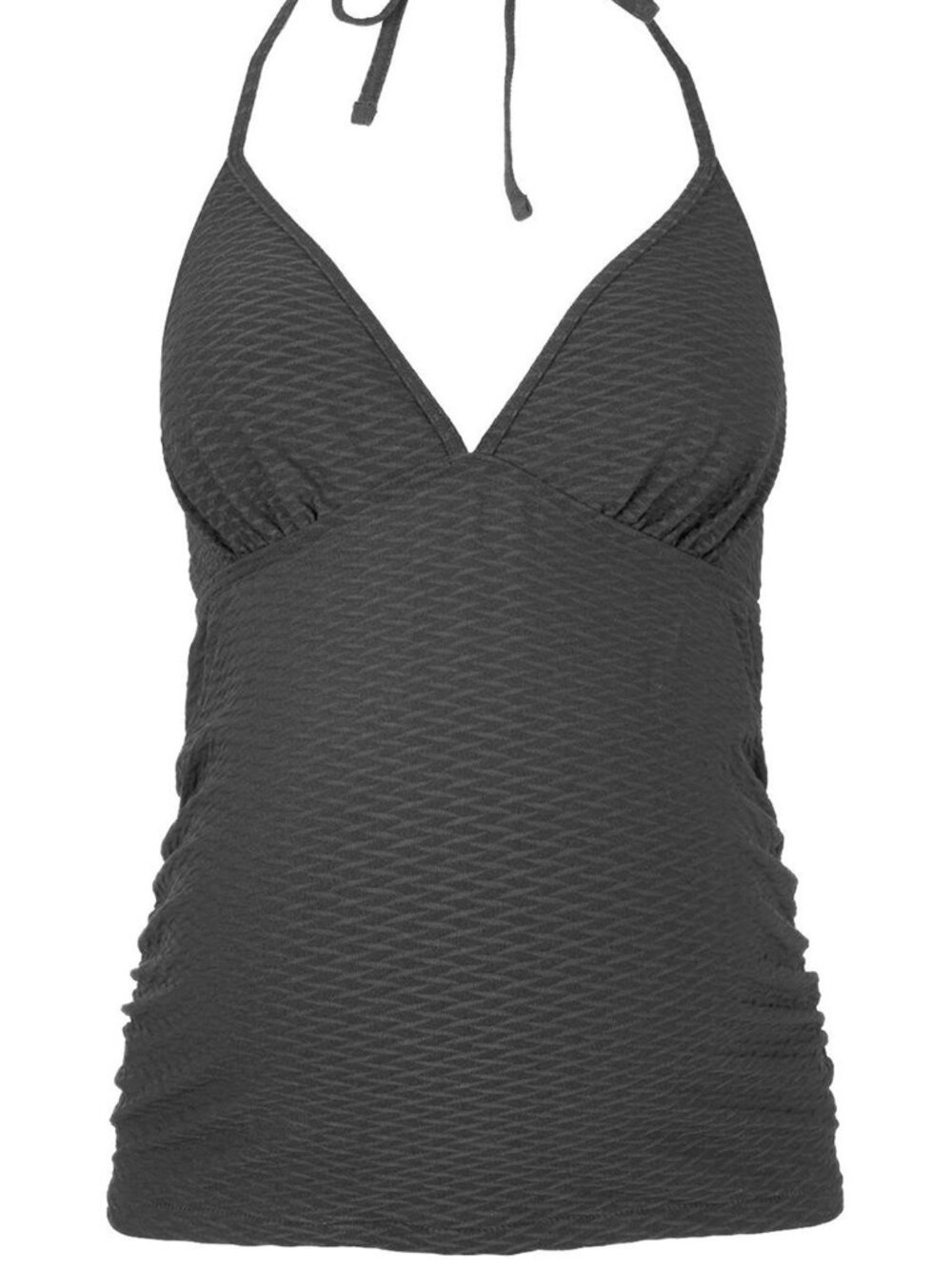 TOPSHOP New Tankini Top Halter Maternity Black Women's Sz 8